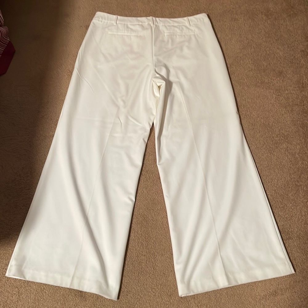 NY&C Wide Leg Shell White trouser